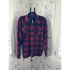 Vintage Wrangler Premium Quality Mens XXL Red Black Buffalo Plaid Flannel Shirt